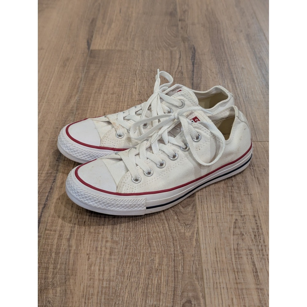 Converse Chuck Taylor All Star Low Top Sneakers Womens 7 White Canvas M7652